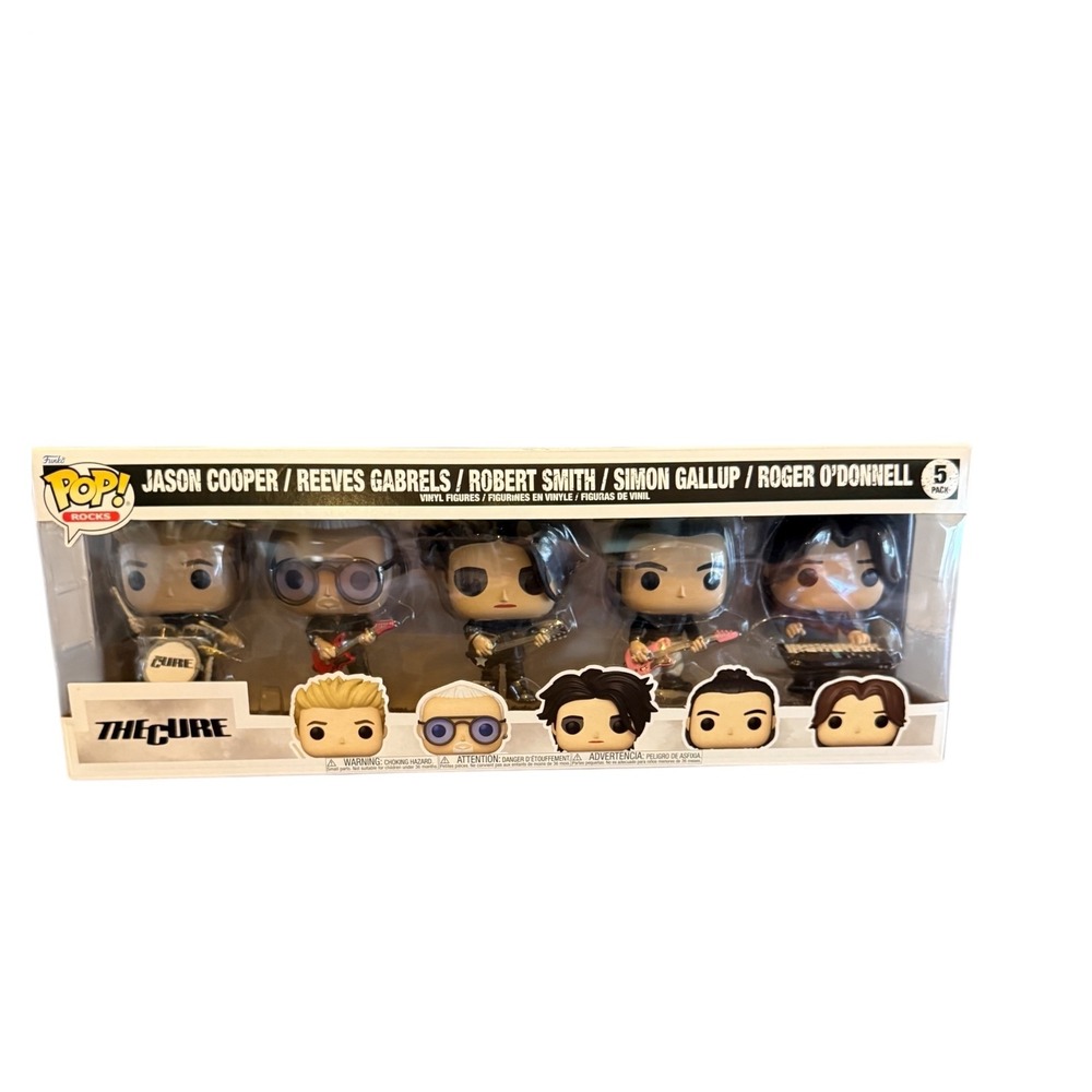 New The Cure Funko Pop! Rocks‎ 5-Pack Robert Smith Reeves Gabrels Jason Cooper